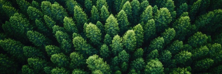 Lush Wilderness: A Dense Forest panorama showcasing Natural Beauty in Taiga