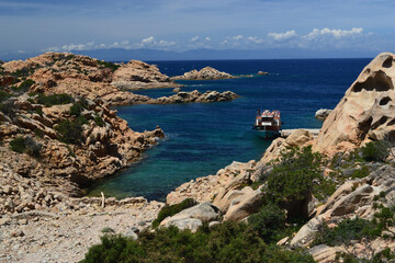 La costa dell'isola di Caprera