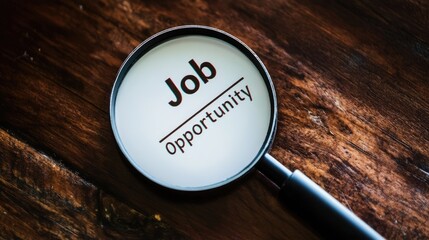 Focused Search for Employment: Magnifying Glass Over the Words 'Job Opportunity'