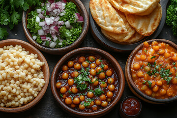 featuring healthy vegetarian food versus unhealthy processed fast food


