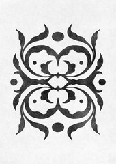 Elegant Boho black floral interior poster featuring abstract botanical patterns, and modern minimalist design. Perfect for adding warmth, style, and a touch of nature. Folk, Nordic.