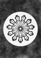 Elegant Boho black floral interior poster featuring abstract botanical patterns, and modern minimalist design. Perfect for adding warmth, style, and a touch of nature. Folk, Nordic.
