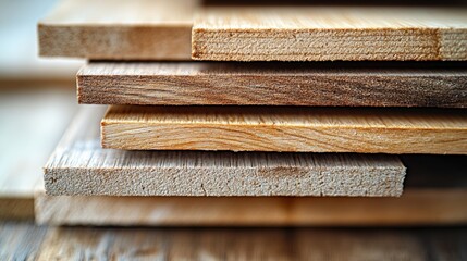 Stacked wood boards close-up showing wood grain and texture.