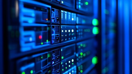 State-of-the-art server technology in operation at cutting-edge data center environment : Generative AI