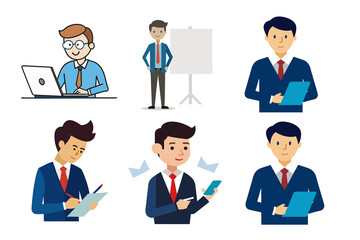 collection of business people