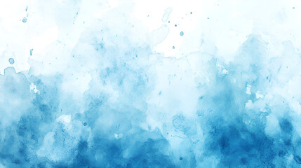Abstract Blue Watercolor Wash Texture Background Design Art