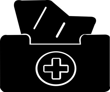 recommend clip art: Black and white tissue box, hand, face