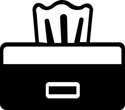 recommend clip art: Black and white tissue box, hand, face