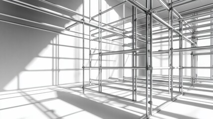 Obraz premium Detailed Formwork Design with Soft Light Background