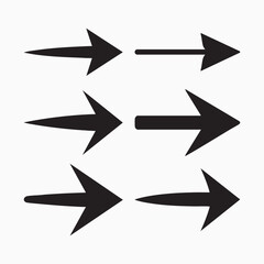 Arrow sign icon, arrows vector set