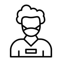 Man Wearing Mask Icon