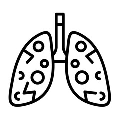 Lungs Infection Icon