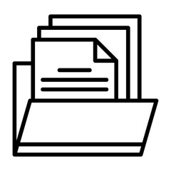 Folder with Files Icon