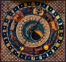 Zodiac and astrological calendar in the Church of the Virgin Mary in Gdansk