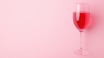 Premium glass of grape juice with a bold deep purple hue, designed on a pastel backdrop with ample text space