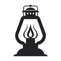 Lantern Silhouette Vector illustration.
