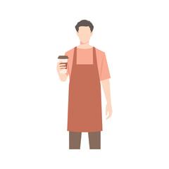 Barista vector illustration 