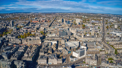 Aerial View of Aberdeen, Scotland, United Kingdom during Autumn © Jacob