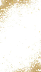 Obraz premium Gold Foil and Glitter Background – Transparent Festive Design with Gold Splatter, Strokes, and Confetti