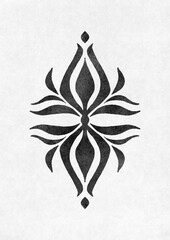 Elegant Boho black floral interior poster featuring abstract botanical patterns, and modern minimalist design. Perfect for adding warmth, style, and a touch of nature. Folk, Nordic.