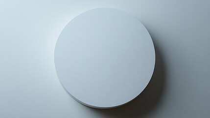 Minimalistic design featuring a single circle centered on a blank canvas symbolizing focus simplicity unity with negative space evoking balance or chaos depending on interpretation caption area on sid