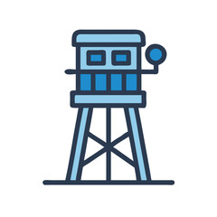 observation tower icon design