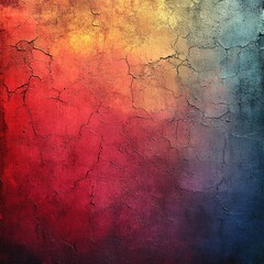 Obraz premium Colorful wall with a lot of cracks and holes