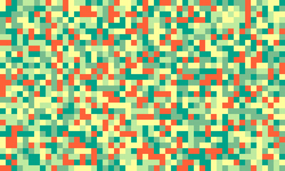 Symmetrical cube grid with vibrant, ornate colors. A beautiful geometric pattern suited for posters, fabric, or material design with a modern, textured appeal.