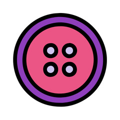 cloth button icon design