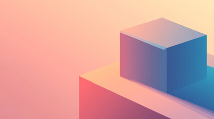 Fototapeta premium gradient square fading seamlessly into the background symbolizes transformation, impermanence, and the balance between order and chaos, offering an abstract meditation on life's transitions