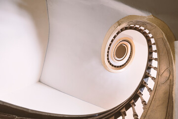Old spiral staircase