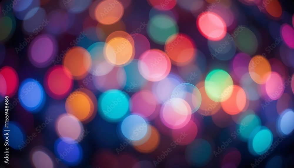Poster abstract colorful bokeh lights background image