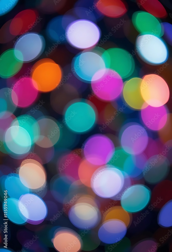 Poster abstract colorful bokeh lights background image
