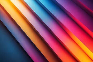 Obraz premium Abstract background with colorful diagonal stripes and gradient