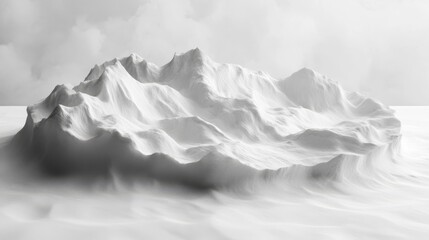 SnowMountain,realistic,photography,white,grey,fog,clouds,travel,beatyful