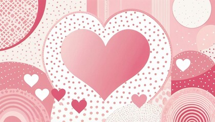 pink background with hearts