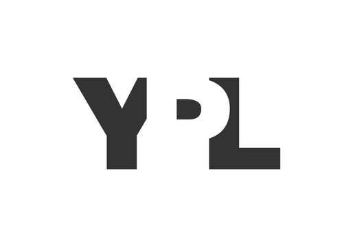 YPL logo design. Initial letter Y P L bold font style for tech startups, consulting, corporate branding. Creative company name, headlines typography identity, trendy logotype.