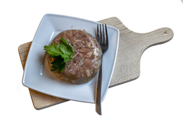 cold pork legs in aspic