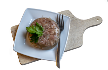 cold pork legs in aspic