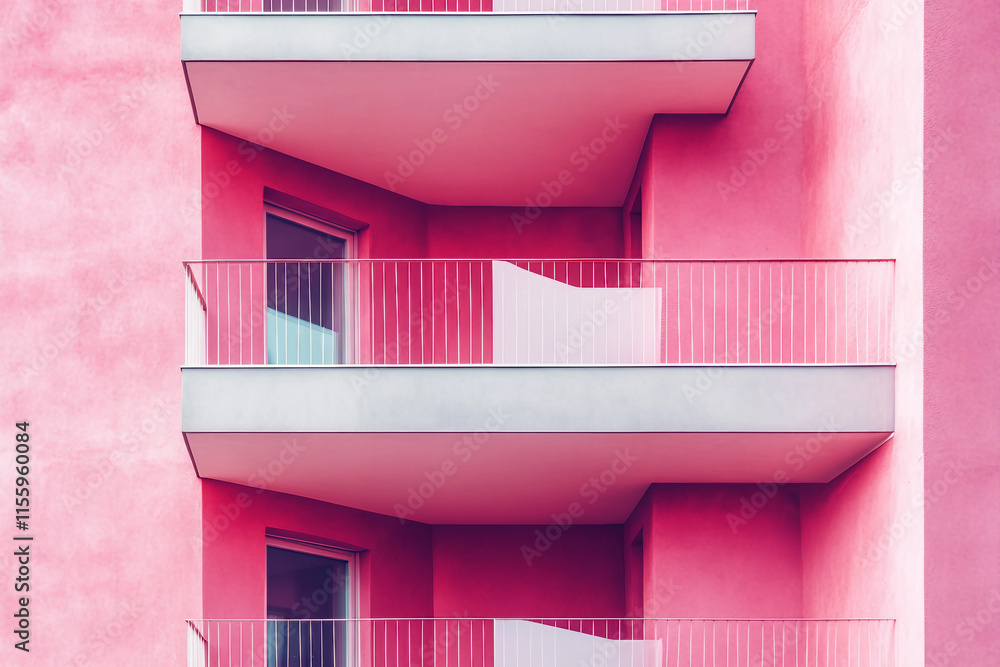 Poster creative colorful minimalistic picture made with generative ai