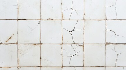 Cracked bathroom tiles representing chaos and the need for spring renewal