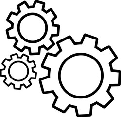 Setting key icon. Simple setting tool line vector icon for web design on white background. service icon. Settings and repair, service sign - stock vector. Mechanic spanner vector.