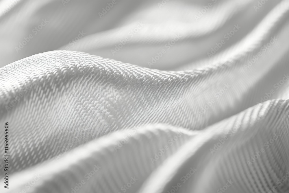 Poster close-up view of textured fabric showcasing intricate patterns and soft surface details