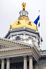 State Capitol Building Statehousein the city of  Concord New Hampshire NH Capital. It is the...