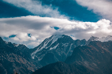 clouds over the mountain