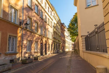  Kozia street. Narrow street in the city center. Old Town. Warsaw, Poland. © bykot
