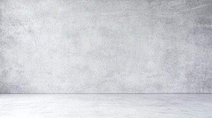 Minimalist design with plain concrete walls in a spacious interior setting