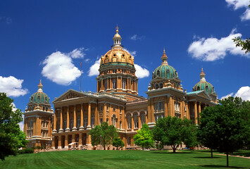 Des Moines Iowa State Capitol Building IA