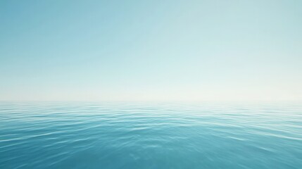 Obraz premium Offshore wind turbines against tranquil ocean horizon - renewable energy concept for environmental design