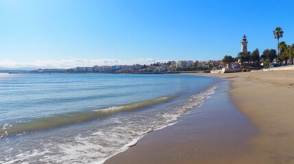 Lisbon, Portugal's Cascais is home to the Santa Marta lighthouse and municipal museum. On a lovely day, the Lighthouse Museum of Santa Marta in Cascais, Portugal, as viewed from Santa Marta Beach. 